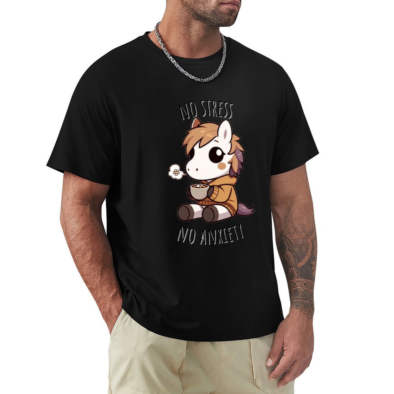 Chamomile Tea - T-shirt Chamomile Tea Horse, t-shirt décontracté