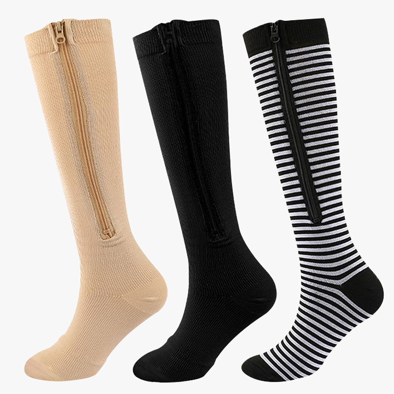 Echinacea - Chaussettes de compression à fermeture éclair