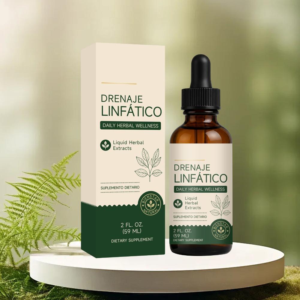 Herbal Supplement - 59ml Gouttes de drainage lymphatique, liquide