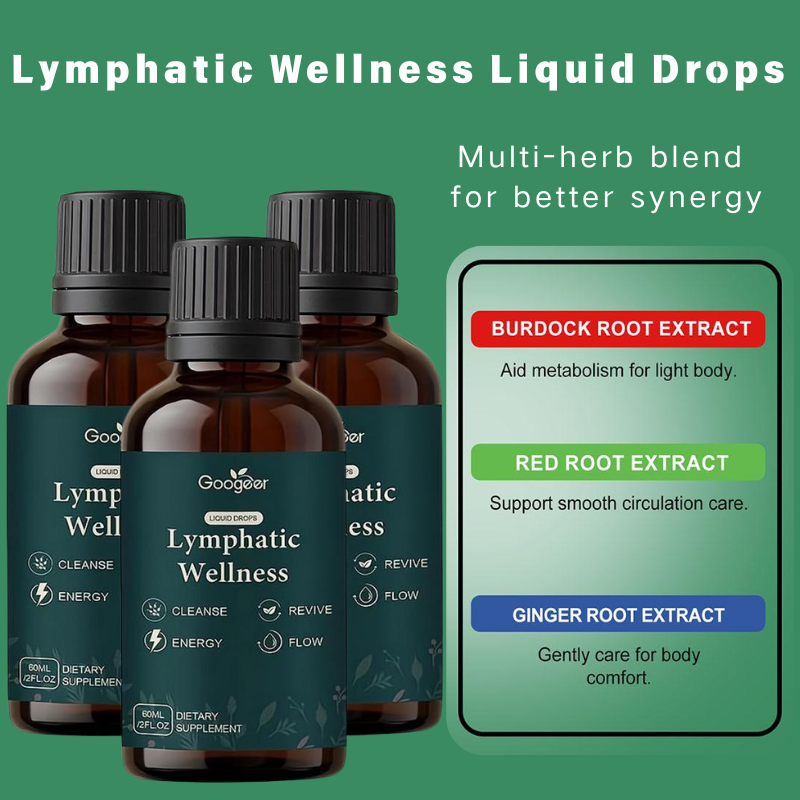 Herbal Supplement - Gouttes liquides de soutien lymphatique 60
