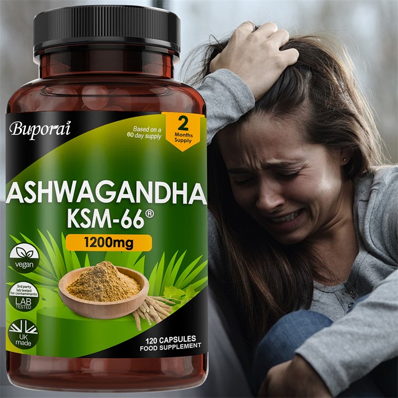 Herbal Supplement - Ashwagandha KSM-66 1200 mg - Soutient