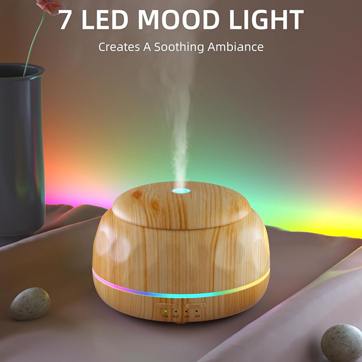 Essential Oils - Diffuseur d'huiles essentielles, humidificateur d'air, machine