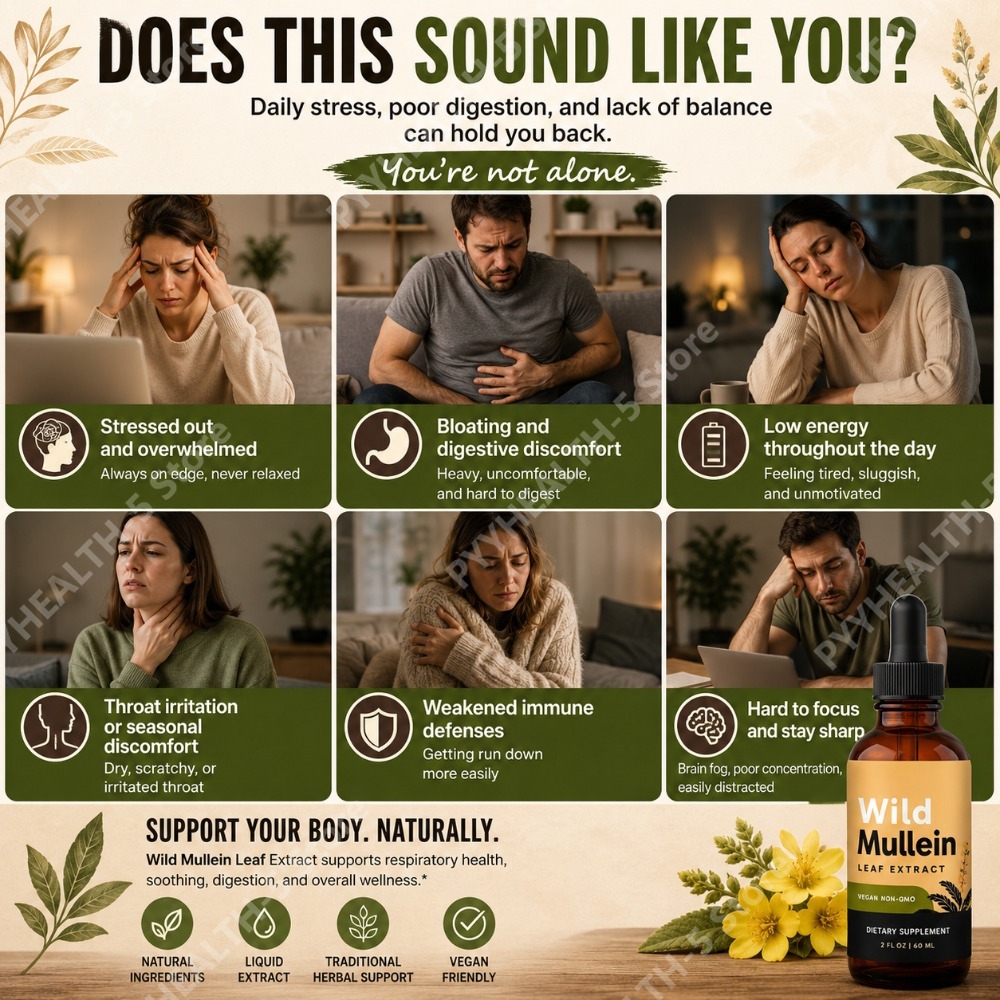 Gouttes de feuilles de molène  - Herbal Supplement avis et prix