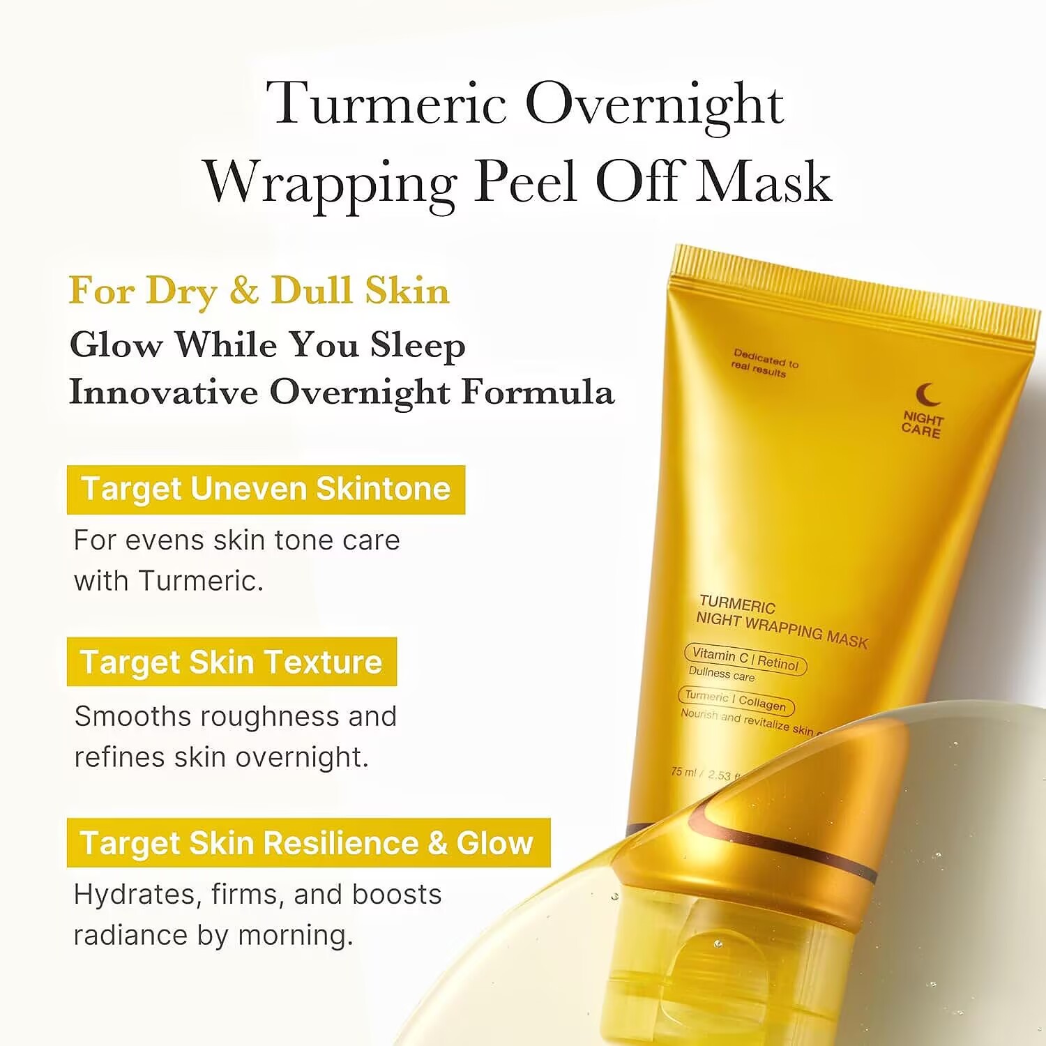 Masque peel-off au curcuma et  - Turmeric avis et prix