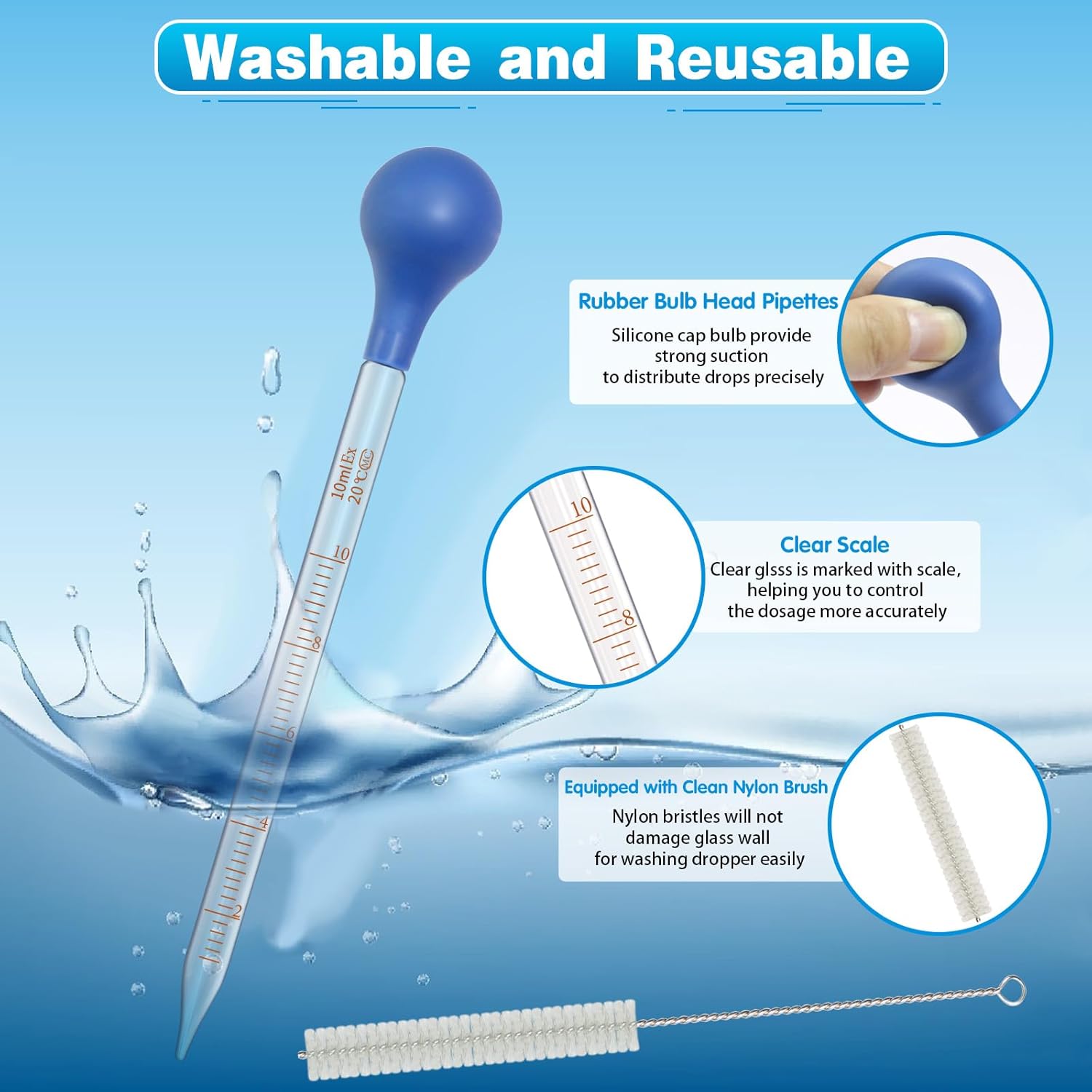 Lot de 5 pipettes compte-goutt - Essential Oils avis et prix