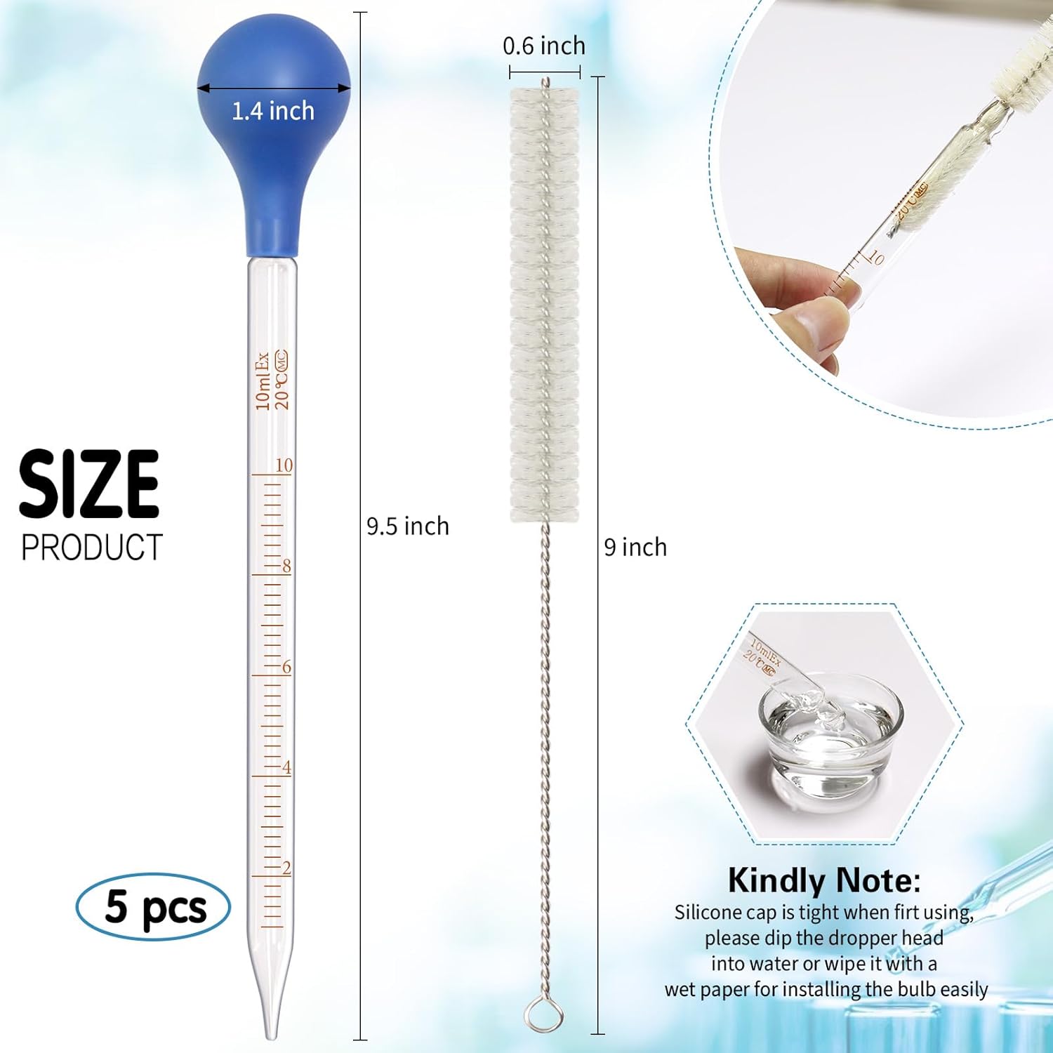 Lot de 5 pipettes compte-goutt - Essential Oils avis et prix