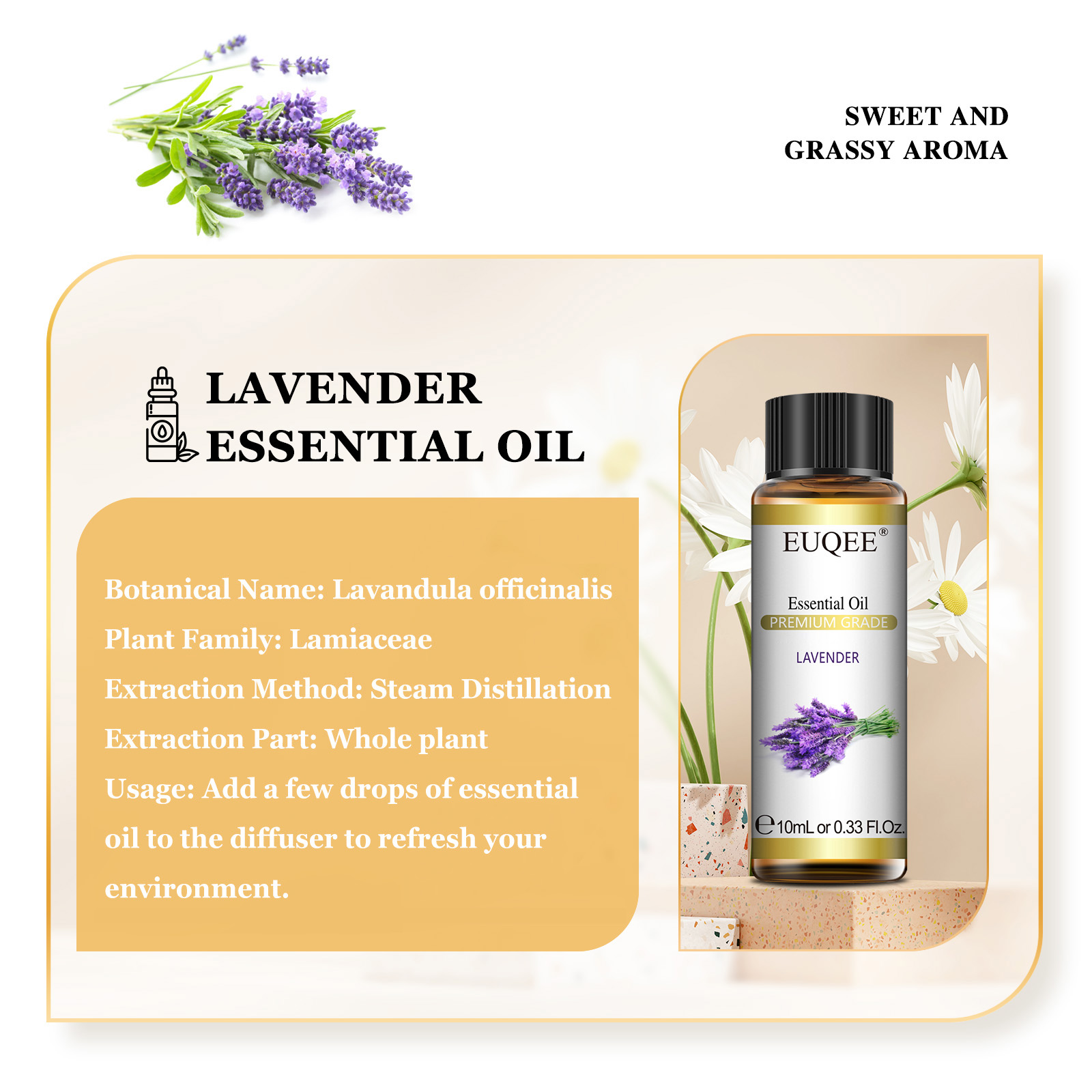 EUQEE 10ml Huile Essentielle N - Lavender Oil avis et prix