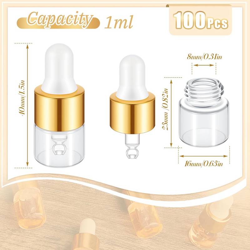 Mini flacons compte-gouttes en - Essential Oils avis et prix